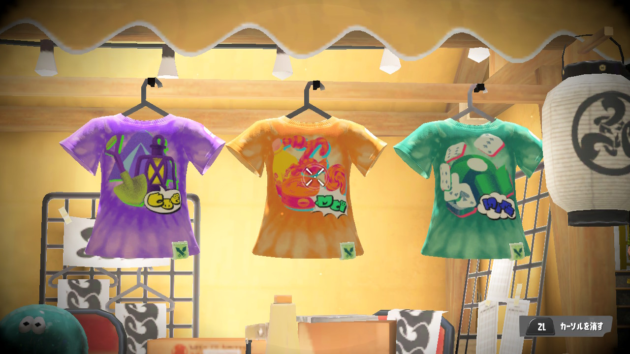 【スプラトゥーン3】フェスTシャツのデザインと着替え方